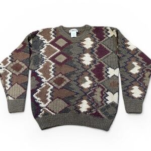 VTG The Heartland Company Ltd. Multicolor Geometric Sweater by  - Size M